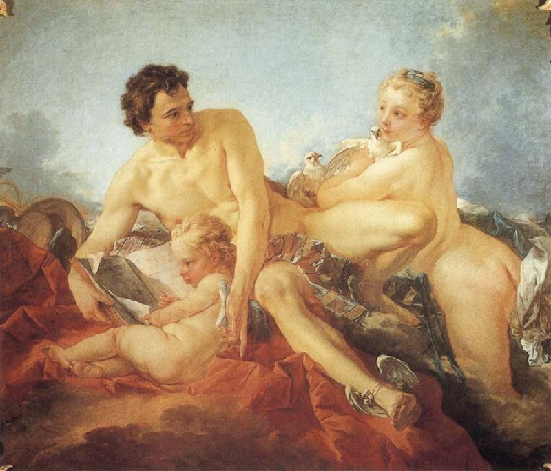 Francois Boucher The Education of Amor china oil painting image